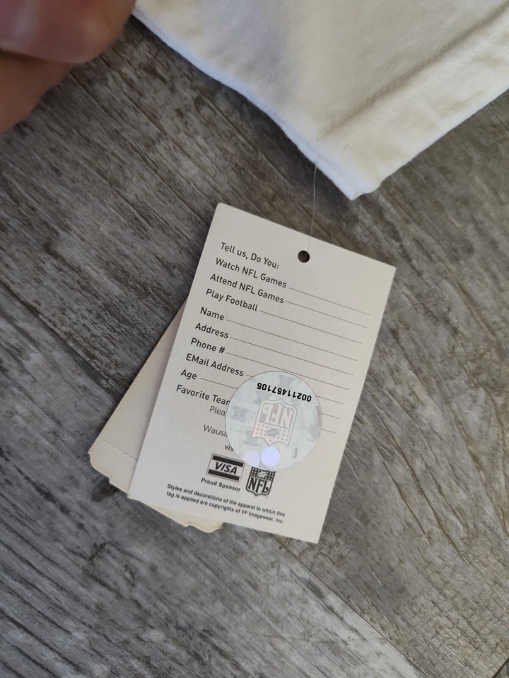 Мужская рубашка Green Bay Packers L белая 2007 NFC North Division логотип чемпионов новая с ценниками - Изображение 4 из 4