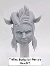 3d Printed TIEFLING BARBARIAN FEMALE HEAD 2 Mythic Legions 1 12 Scale