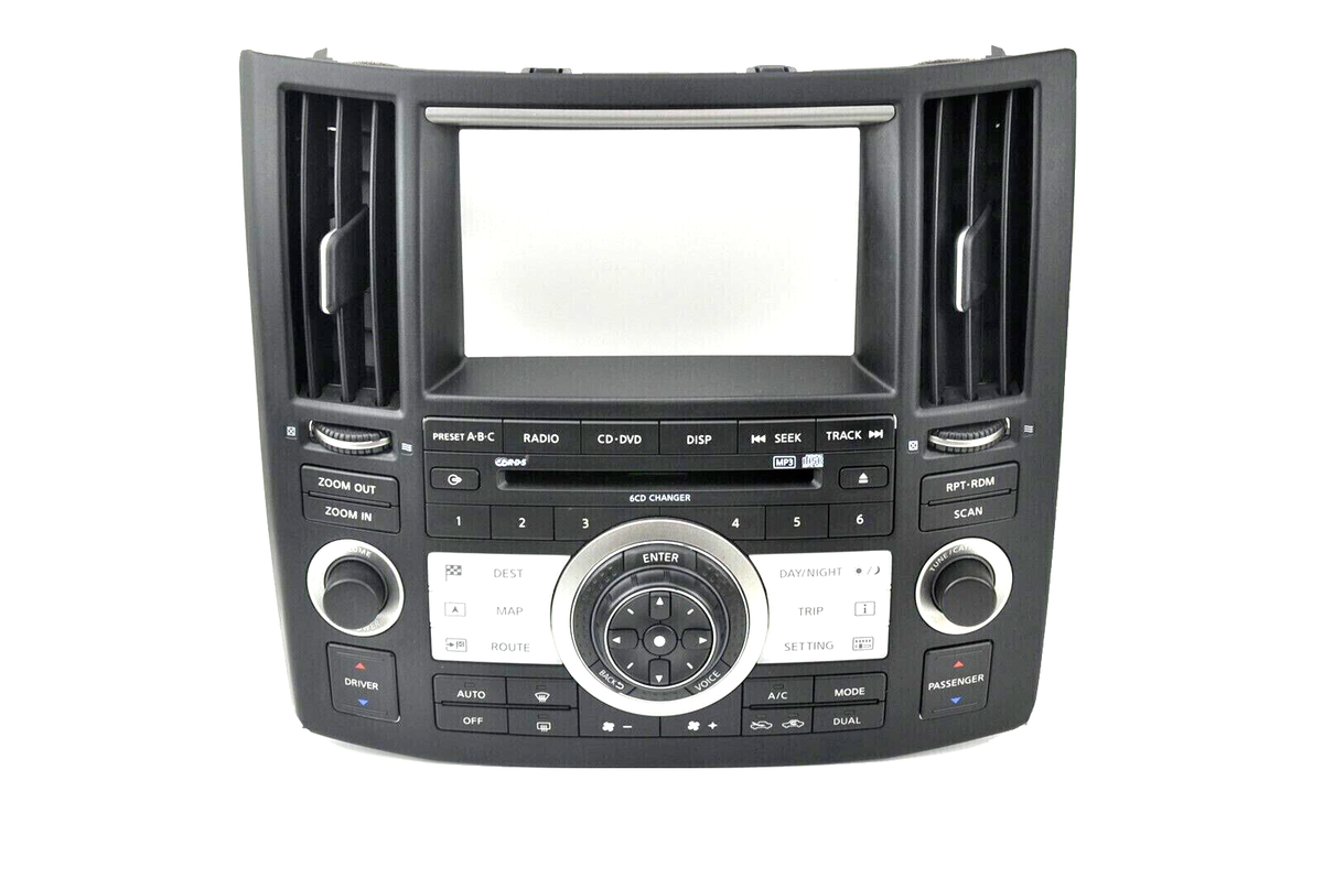 06 07 08 Infiniti FX35 FX45 Navigation Radio Climate Control Panel