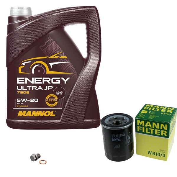 Mann Inspektionspaket 5L Mannol Energy 5W-20 FüR Mitsubishi Mirage/Space-image