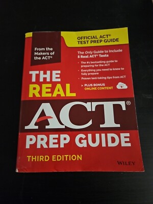 The Real ACT Prep Guide Third Edition by Wiley
