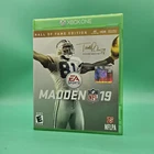 Madden NFL 19: Hall of Fame Edition - Xbox One CIB COMPLETE Excellent Condition