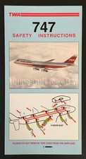 1991 TWA Trans World Airlines BOEING 747 SAFE...