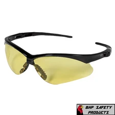 KLEENGUARD NEMESIS SAFETY GLASSES YELLOW/AMBER LENS NIGHT DRIVING 25659 (1 PAIR)