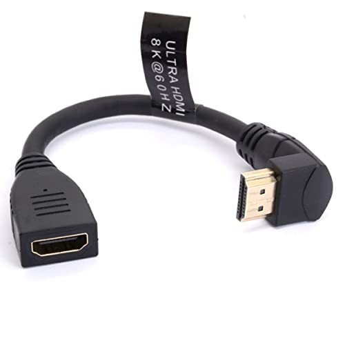 Cavo di prolunga HDMI 8K, cavo HDMI 2.1 da maschio a femmina 90 gradi ad (I5y)