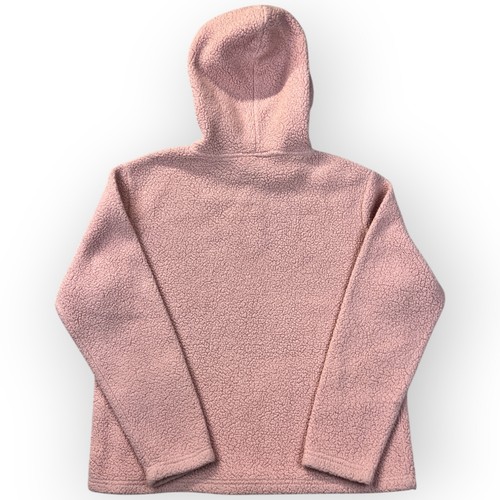 Fila Womens Sherpa Hoodie Sz XXL Pink Teddy Bear Cozy Outdoor Normcore Worn Y2K - Picture 6 of 21