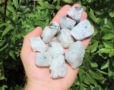 Rainbow Moonstone Rough Natural Gemstone Crystals: Raw Rainbow Moonstone Pieces
