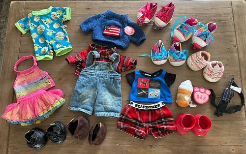 Build a Bear Clothes Shoes And Accessories Lot PJS Roller Skates Boots Star Wars