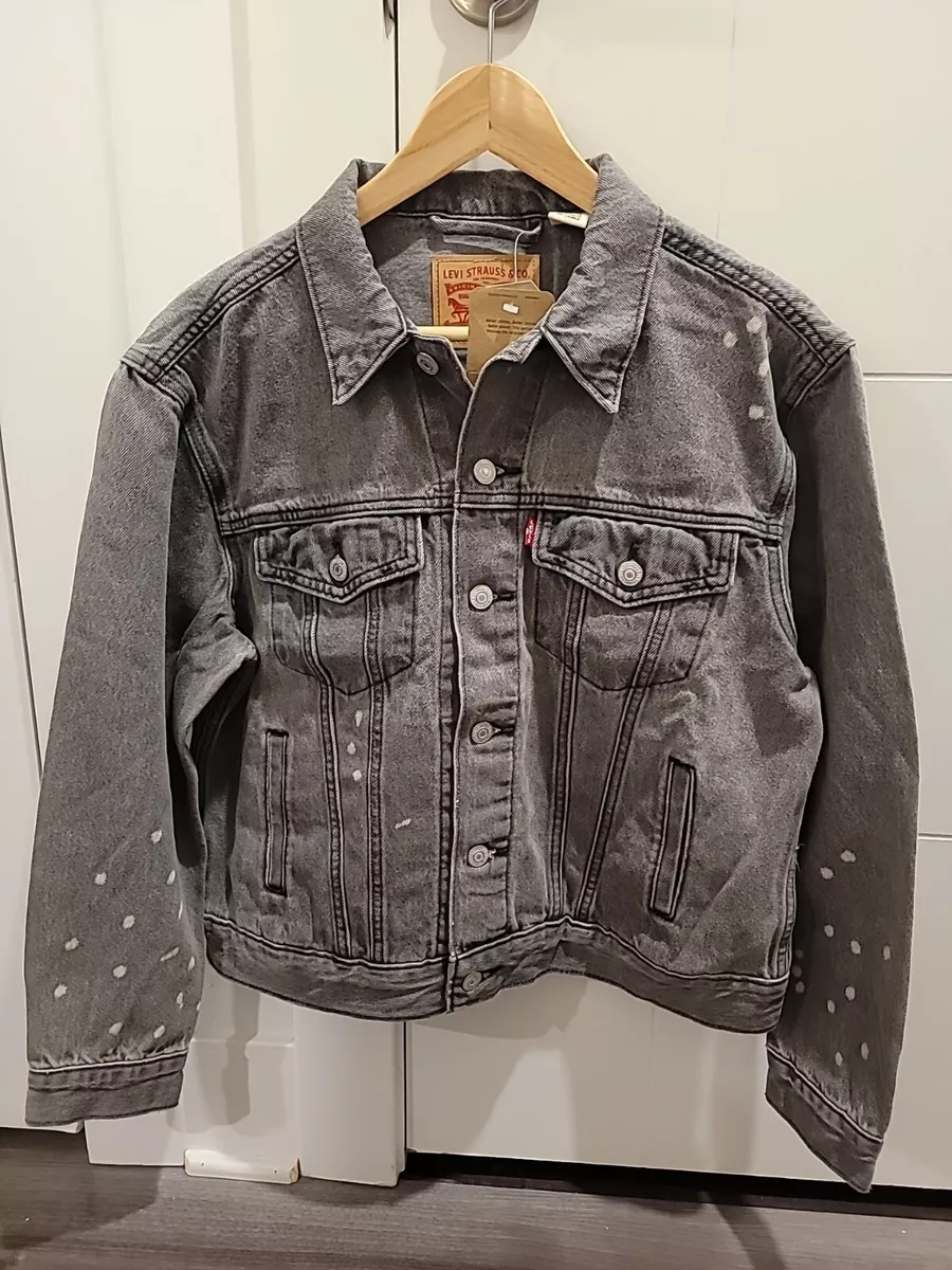 Levi's trucker jacket clearance grey