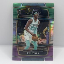 2021-22 Panini Select Basketball Kai Jones RC #98 Purple Green Charlotte Hornets