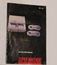 Super Mario Console System Instruction BOOKLET Manual SNES Super Nintendo