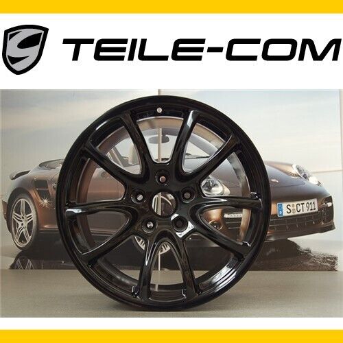50% Orig. Porsche 911 997.1 GT3RS Rim/ Wheel Rim 12J 19 ET51 Black High Gloss - Picture 1 of 1