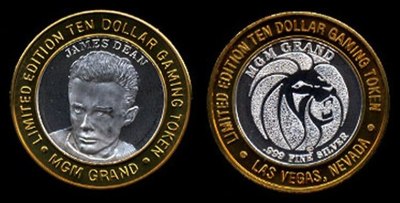Limited Edition TEN DOLLAR .999 SILVER Gaming Token MGM Grand
