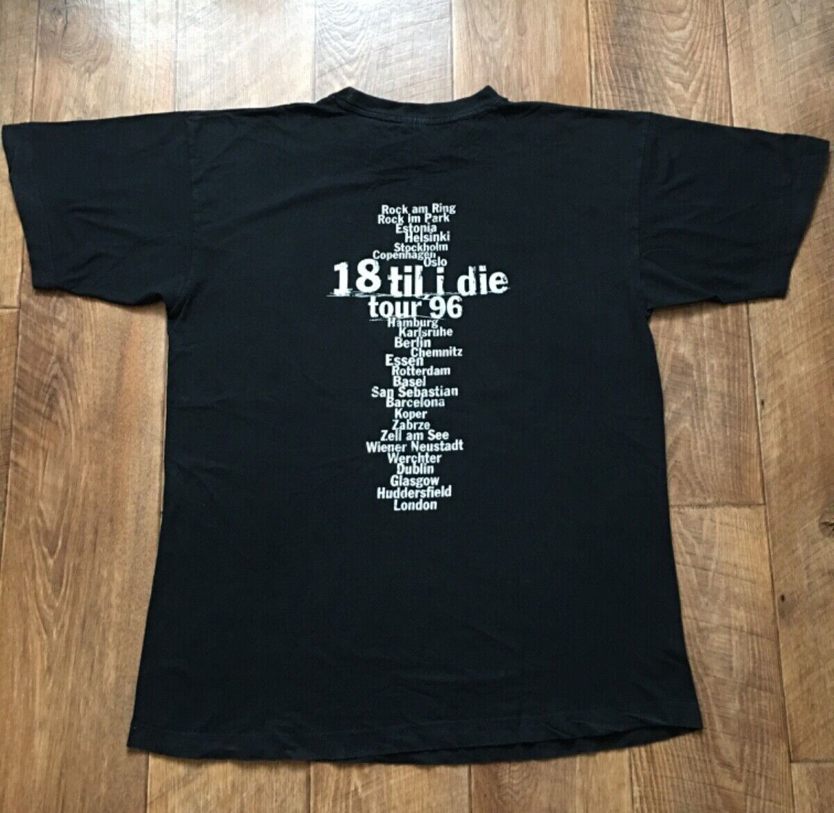 Vintage Brian Adams 18 Til I Die Tour 1996 T Shirt 90's Double