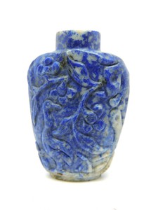 Antique Chinese blue Lapis Snuff Bottle