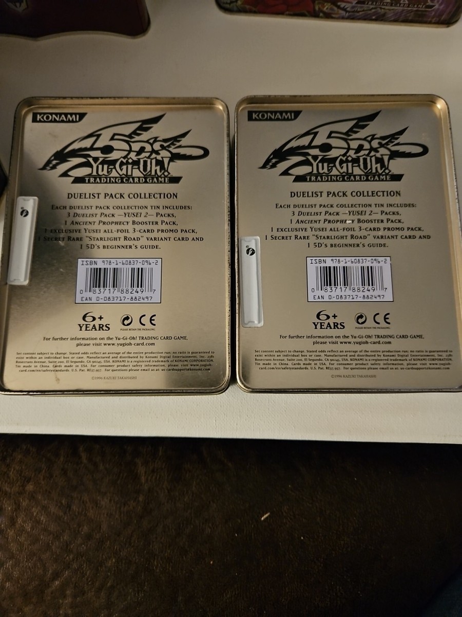 Yu-Gi-Oh! 5DS Duelist Pack Collectible Tin EMPTY-Yusei Fudo & Stardust  Dragonx2 | eBay