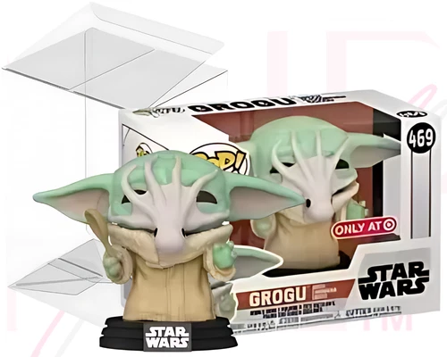 Star Wars Funko POP 469 GROGU with CHOWDER SQUID TARGET EXCLUSIVE with PROTECTOR