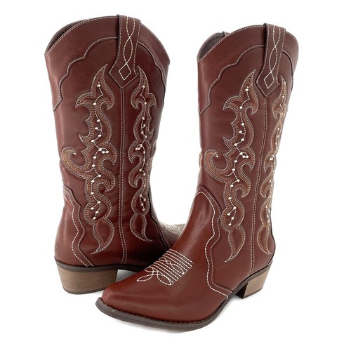 Womens Western Cowboy Cowgirl Boots 