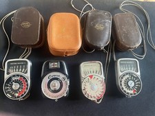 3 Vintage Samgamo/weston Photographic Light Meters Plus A Copycat Light Meter
