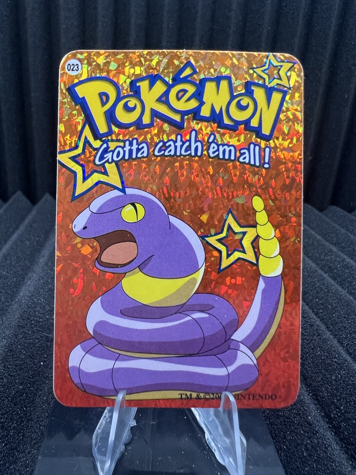Ekans #23 - Vintage Vending Machine Prism Sticker 2000 - Pokemon Card