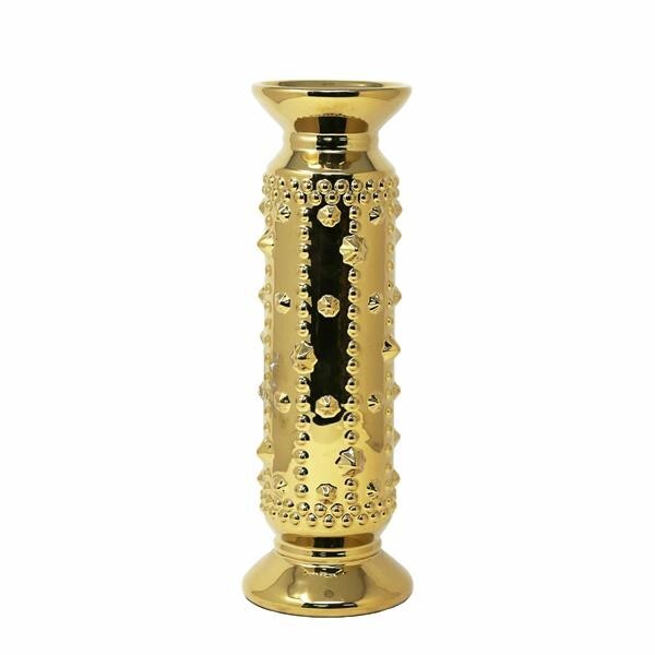 Homesense TK Maxx Gold Ceramic Spike Pillar Candle Holder RRP £39.99 eBay
