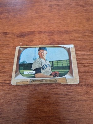 1955 Bowman Whitey Ford #59 Paper Loss Creased C007977