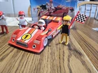 VINTAGE 1979 PLAYMOBIL #3147 RED FORMULA 1 RACE CAR SYSTEM WITH ACCESSORIES .