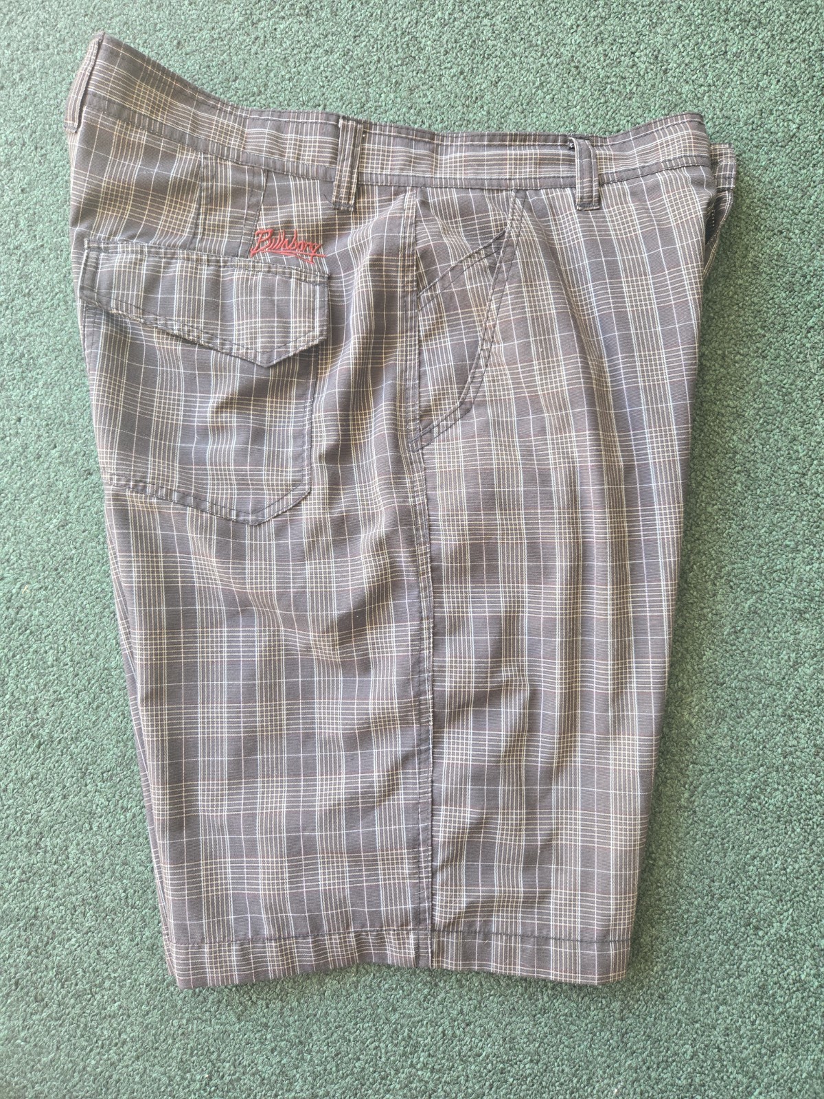 BillaBong men’s plaid multi-color shorts pockets 34 image 7