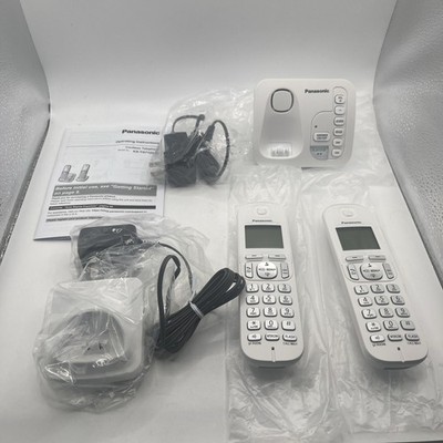 Panasonic Cordless Telephone KX-TG7122 2 Cordless Handsets White