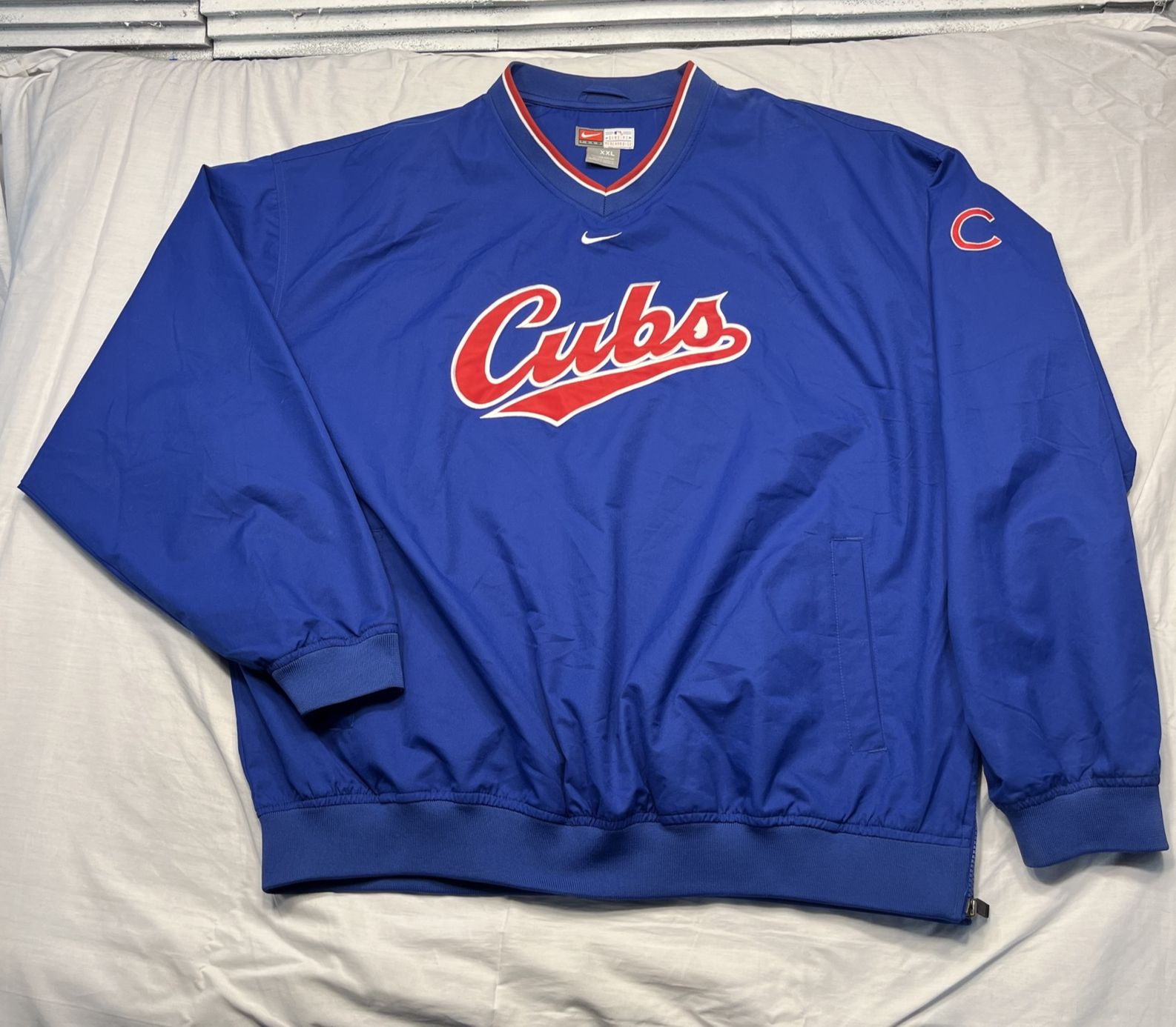 SACAI X NIKE Giacca a vento Chicago Cubs uomo 2XL MLB baseball Nike quarto zip pullover