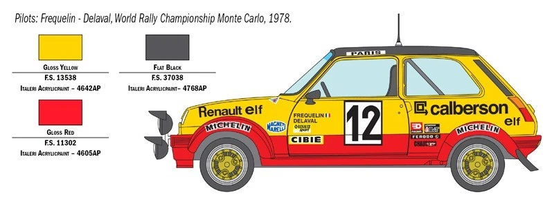 ✅ ITALERI 3652 - Scala 1:24 RENAULT R5 ALPINE RALLY Auto d'epoca e moderne 70/80 - Immagine 3 di 4