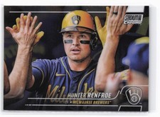 2022 Stadium Club Chrome Hunter Renfroe #377 Milwaukee Brewers