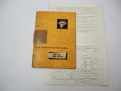 Welger AP 51D Collection Press Spare Parts List Mounting Instructions Bale Launcher