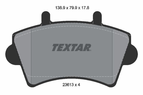Textar Textar BremsbelÄGe Vorne Opel Movano Renault Master 2 Nissan Interstar 23-image