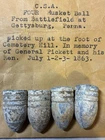 CIVIL WAR JULY 1863 .52 CALIBER GETTYSBURG PA AT CEMETERY HILL GENERAL PICKETT