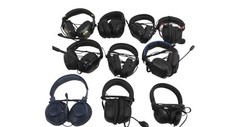 Lot of 10 Wired Different Brands Headphones - Free Shipping.