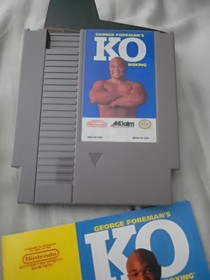 George Foreman's KO Boxeo Nintendo NES Juego Completo En Caja CIB, &iexcl;BONITO!