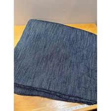Pottery Barn Teen Full Queen Indigo Denim Reversible Diamond Quilt Blue