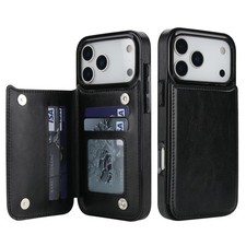 Wallet Case for iPhone 17e 17 16 15 14 13 12 11 Pro Max XS Leather Card Holder