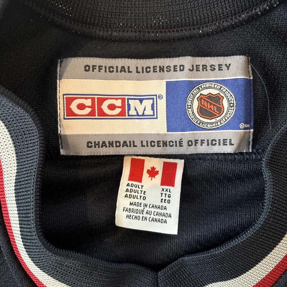 Vintage Vancouver Canucks Blue CCM Hockey Jersey Size XXL - Image 2 of 4