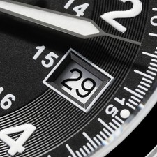 Orologio Quarzo 38mm Vintage Ronda 515 Data Zaffiro BGW9 Luminoso 100M