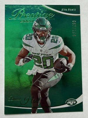 2023 Panini Prestige Breece Hall 226 Xtra Points Green Numbered /199 Color Match