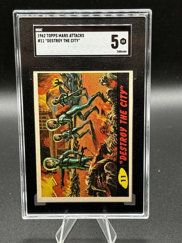 1962 Topps Mars Attacks #11 Destroy the City — SGC 5