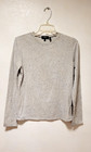 Camisa Top Mujer THEORY Gris Manga Larga Talla S Cuello Redondo
