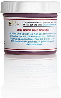 2 Oz Gel - 24K Brush Gold Plating Solution - the Fastest, Most Durable, Best Val