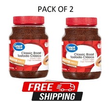  PACK OF 2 Great Value Classic Medium Roast Instant Coffee, 12 oz