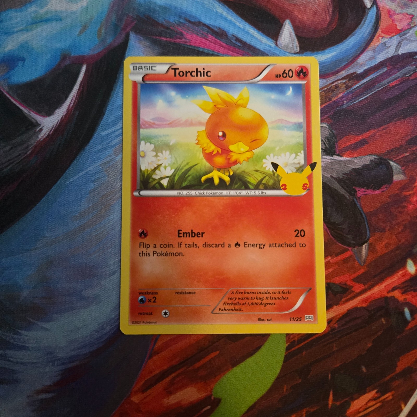 Torchic 11/25 Pokémon 25th Anniversary McDonald's Promo LP