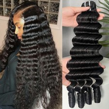Lemoda 14Inch 1PC/lot Burmese Loose Deep Wave Curly Virgin Human Hair Bundles Sp