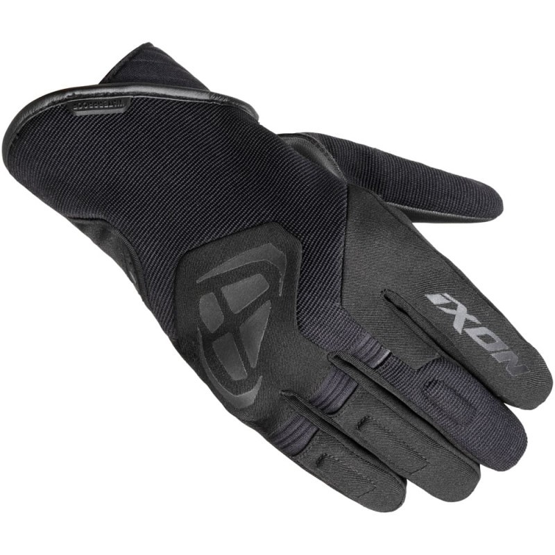 Gants IXON MS MIG WP noirs étanches en textile pour motard taille L