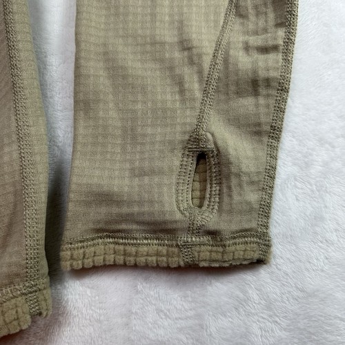 Polartec Midweight Waffle Grid Thermal Gen III Cold Weather Pullover Top Size M - Picture 4 of 9
